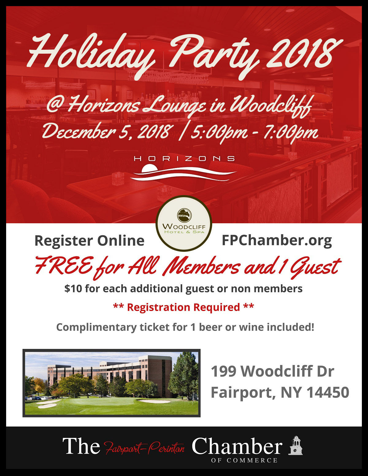 Holiday Party 2018 @ Horizons Lounge at Woodcliff | Fairport Perinton ...